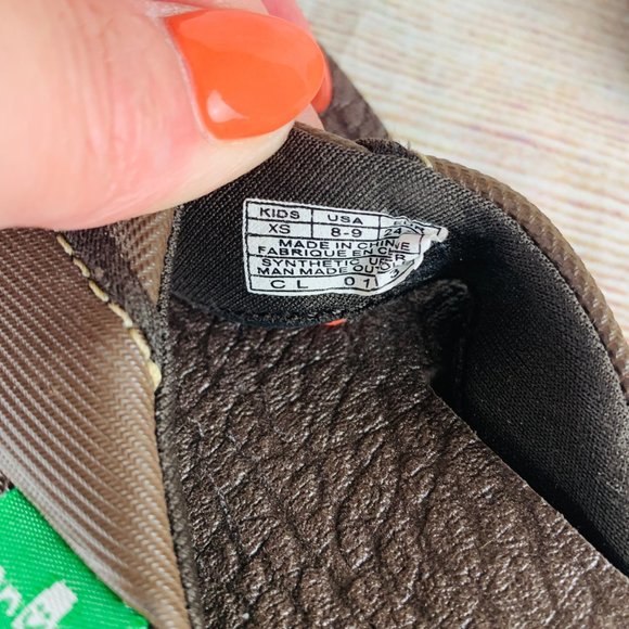 Sanuk Brown Casual Thong Flip Flop Sandals Little Kids 8-9 - Picture 7 of 8